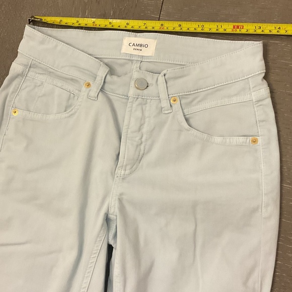 ***Cambio Denim Piper Slim Ankle Jeans in Sky Blue - Picture 6 of 9